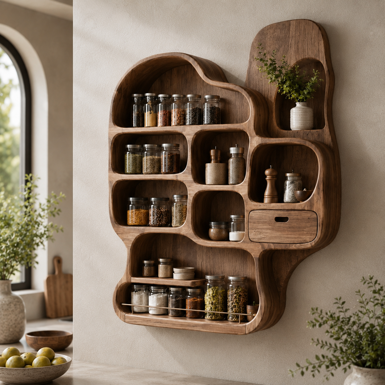 Avery Wall Spice Rack Shelves - Design 009 - product image 09