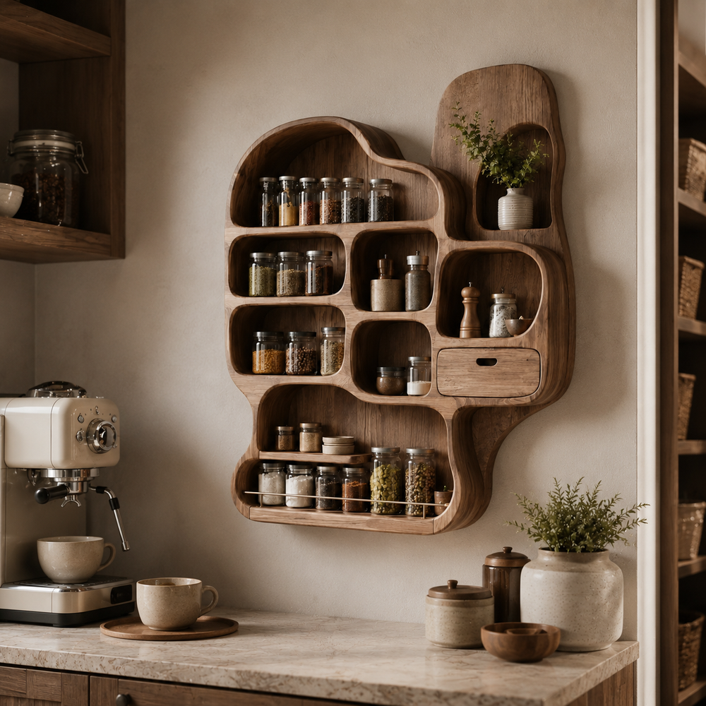 Avery Wall Spice Rack Shelves - Design 009 - product image 10