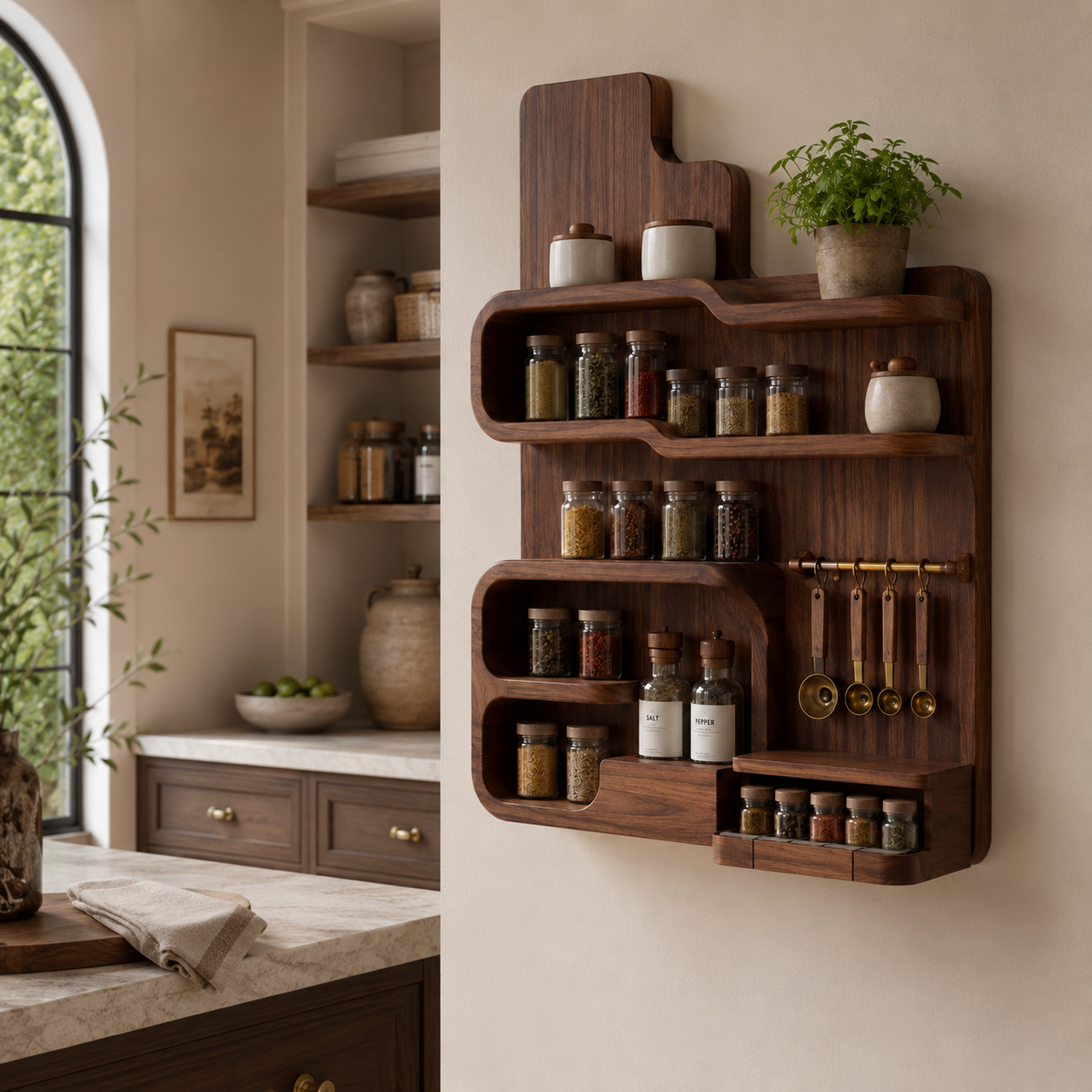 Rowan Solid Wood Spice Rack - Design 010 - product image 03