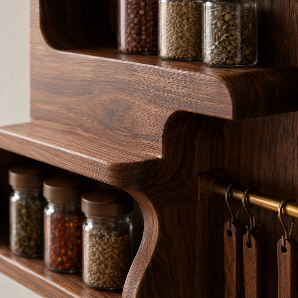 Rowan Solid Wood Spice Rack - Design 010 - product image 04