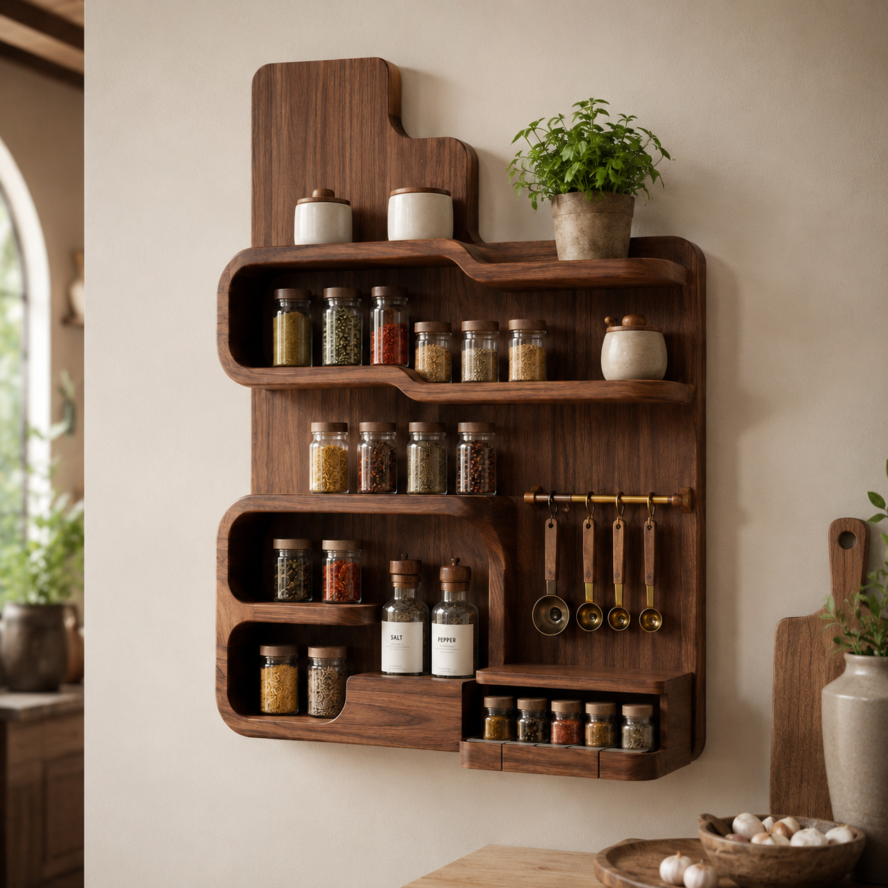 Rowan Solid Wood Spice Rack - Design 010 - product image 08