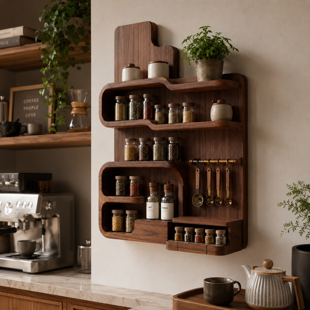 Rowan Solid Wood Spice Rack - Design 010 - product image 09