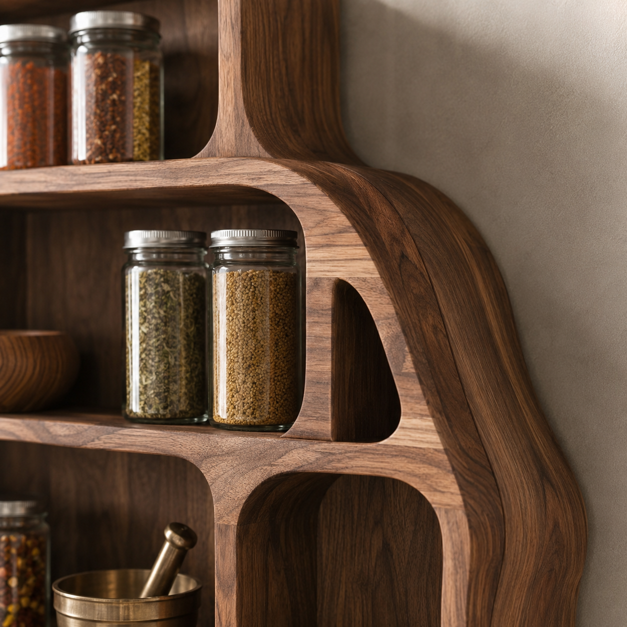 Isla Kitchen Spice Rack Shelves - Design 012 - product image 05