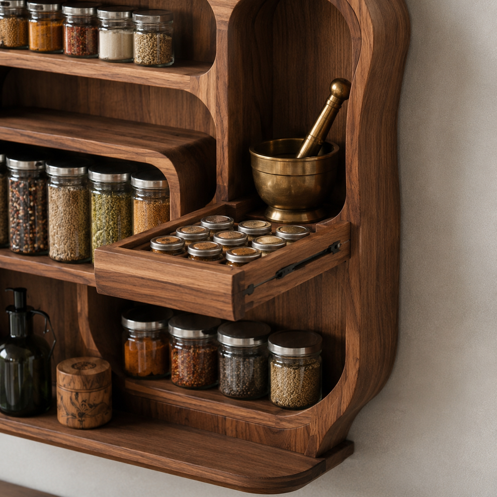 Isla Kitchen Spice Rack Shelves - Design 012 - product image 06