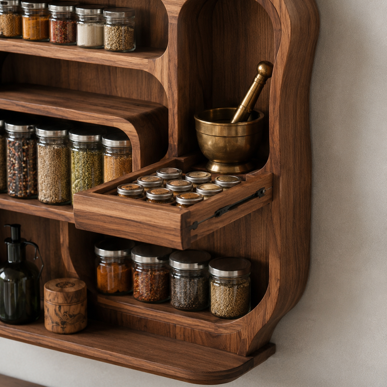 Isla Kitchen Spice Rack Shelves - Design 012 - product image 06