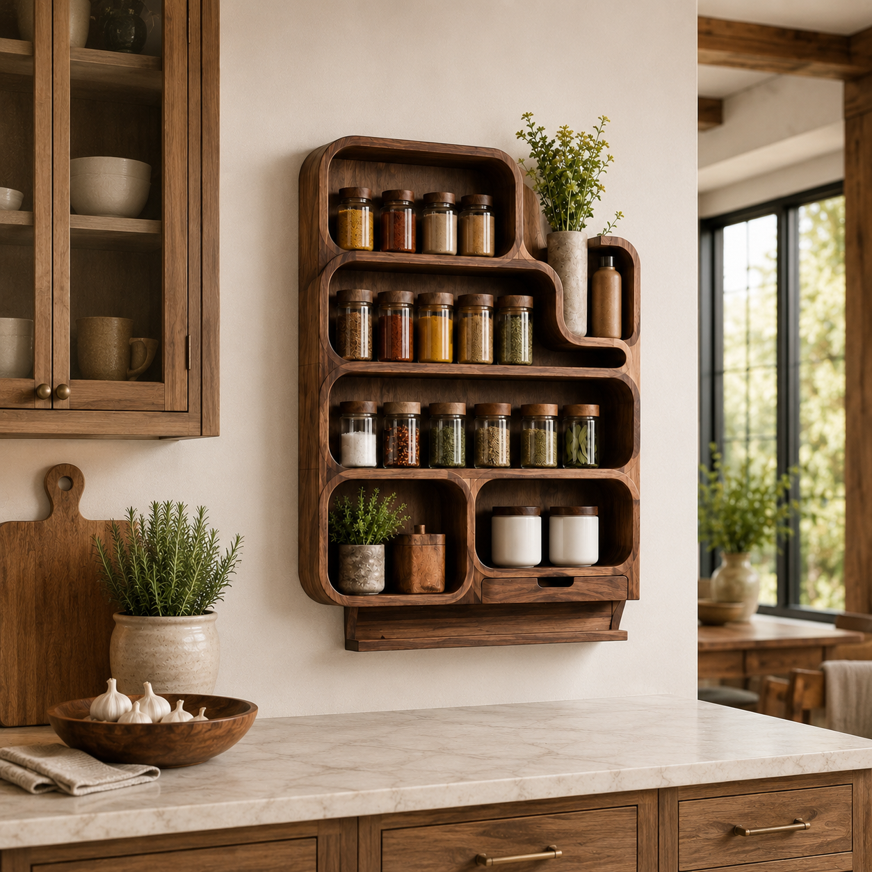 Soren Tall Spice Rack Shelf - Design 013 - product image 03
