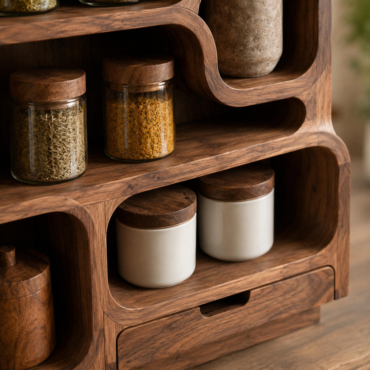 Soren Tall Spice Rack Shelf - Design 013 - product image 04