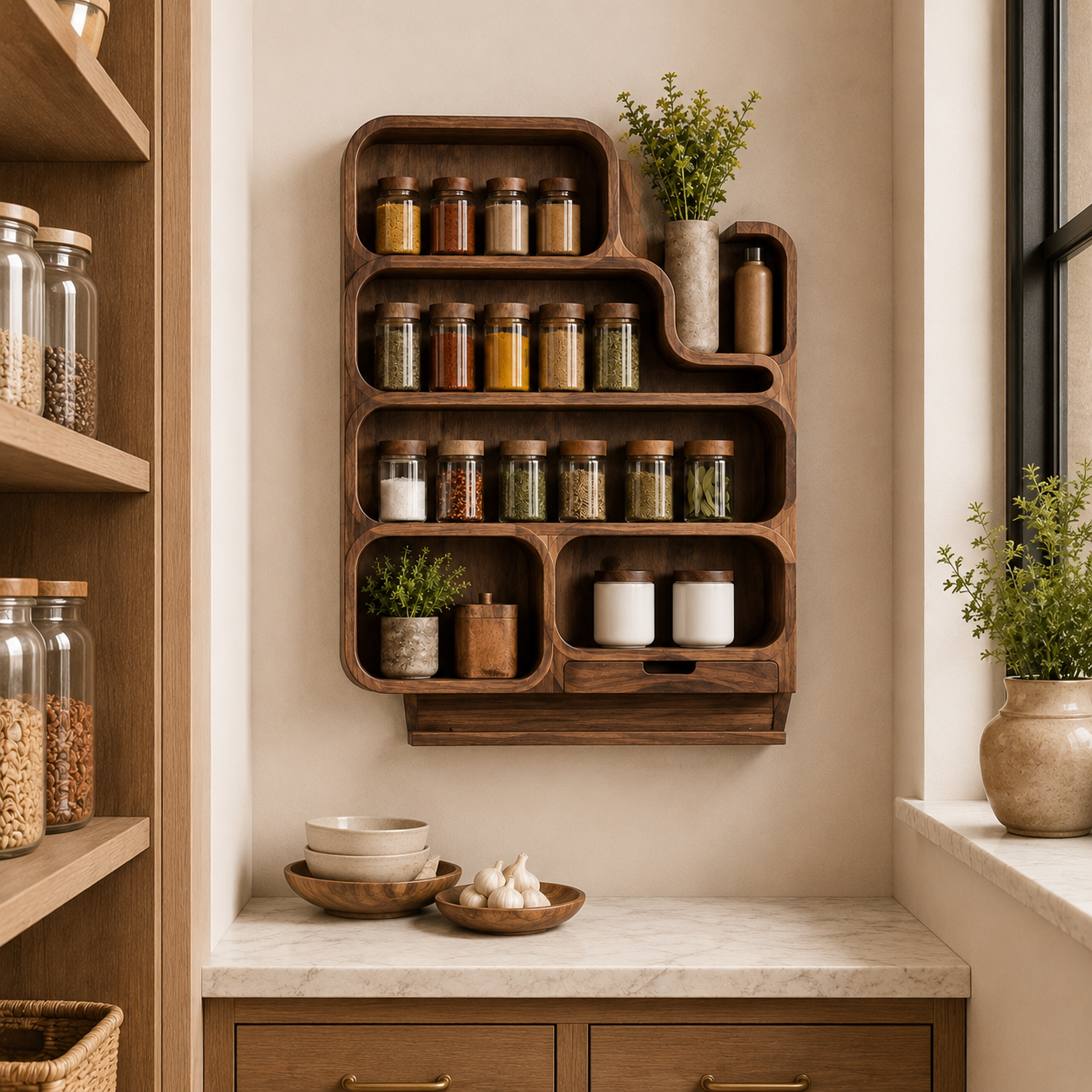 Soren Tall Spice Rack Shelf - Design 013 - product image 08