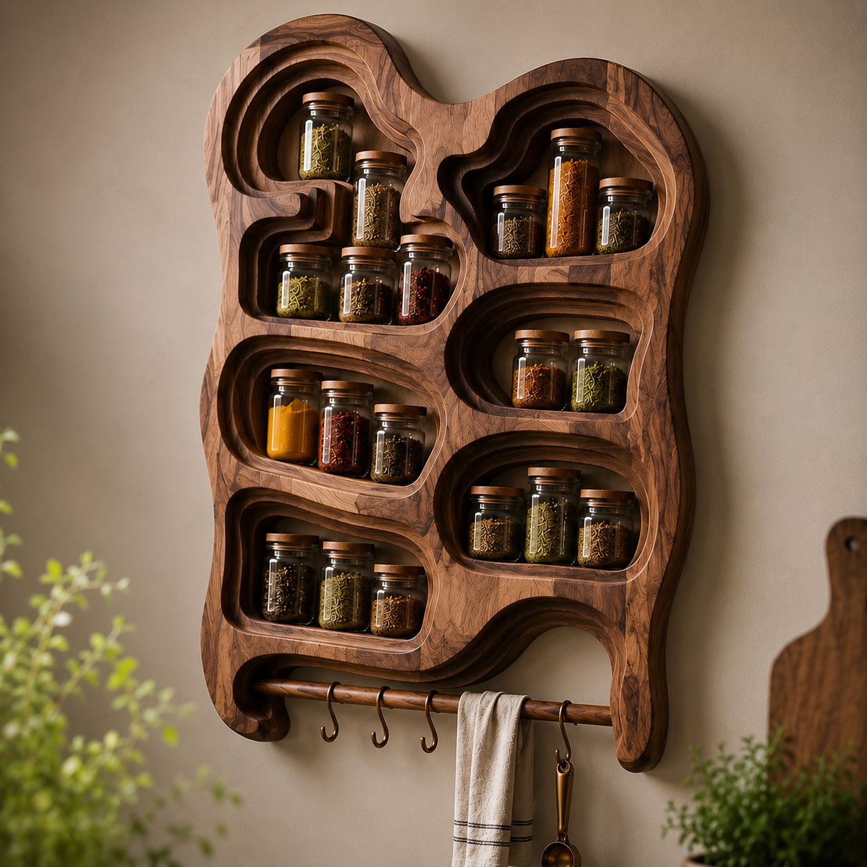 Elara Wall Mounted Spice Rack - Design 014 - product image 06