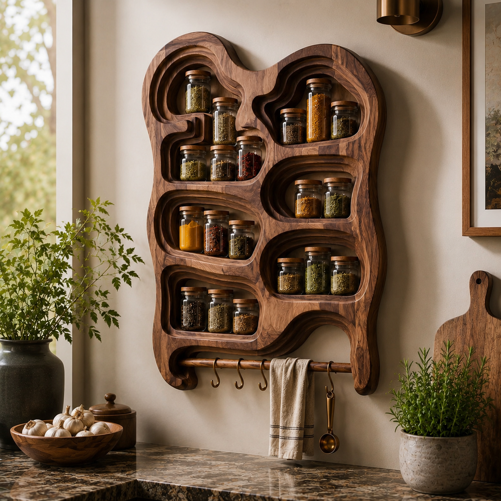 Elara Wall Mounted Spice Rack - Design 014 - product image 11