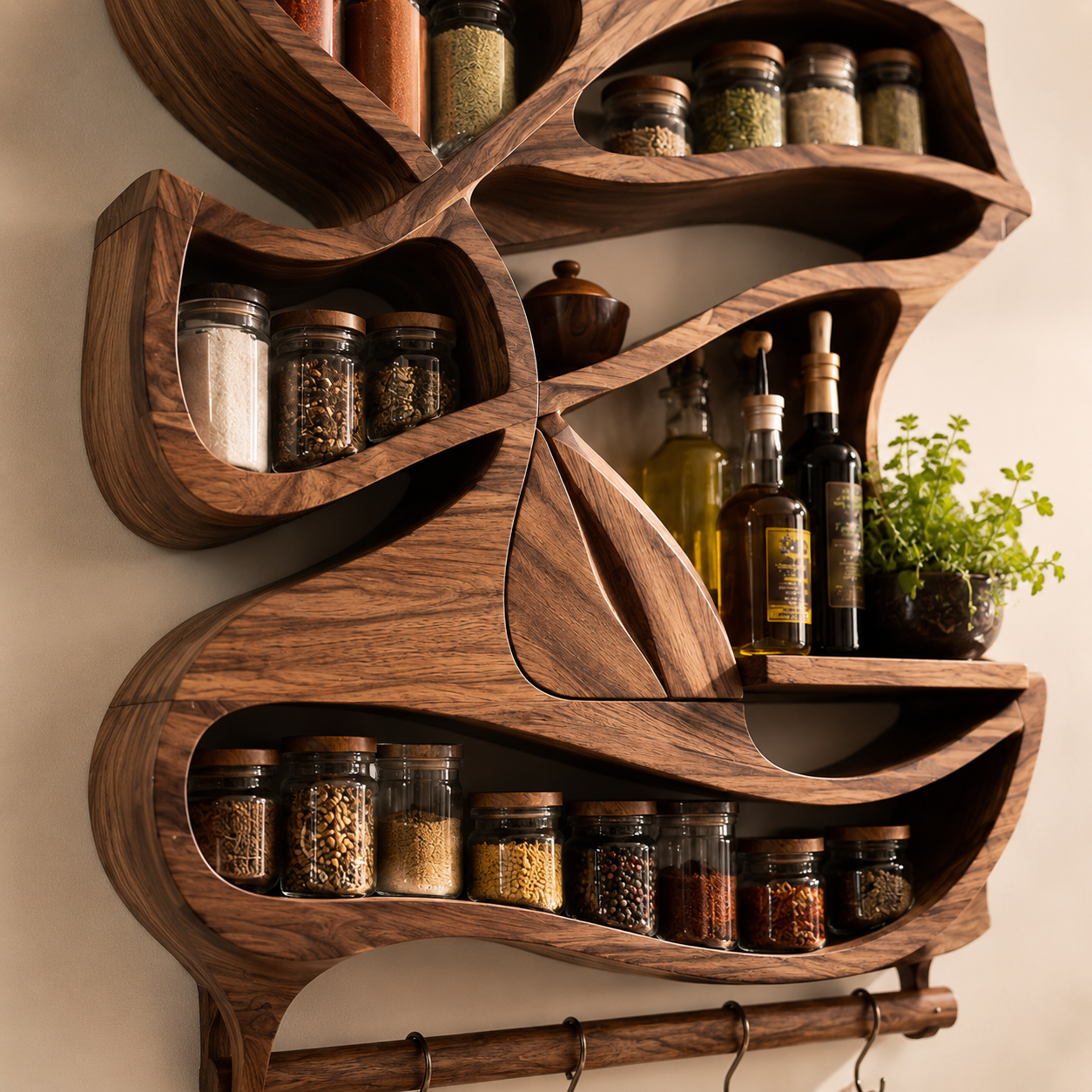 Calder Warm Wood Spice Shelf - Design 016 - product image 05