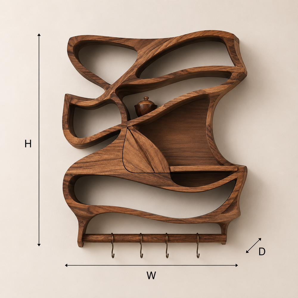 Calder Warm Wood Spice Shelf - Design 016 - product image 08