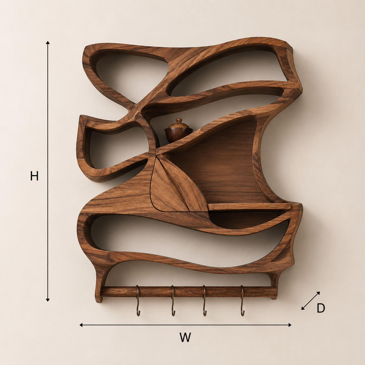 Calder Warm Wood Spice Shelf - Design 016 - product image 08