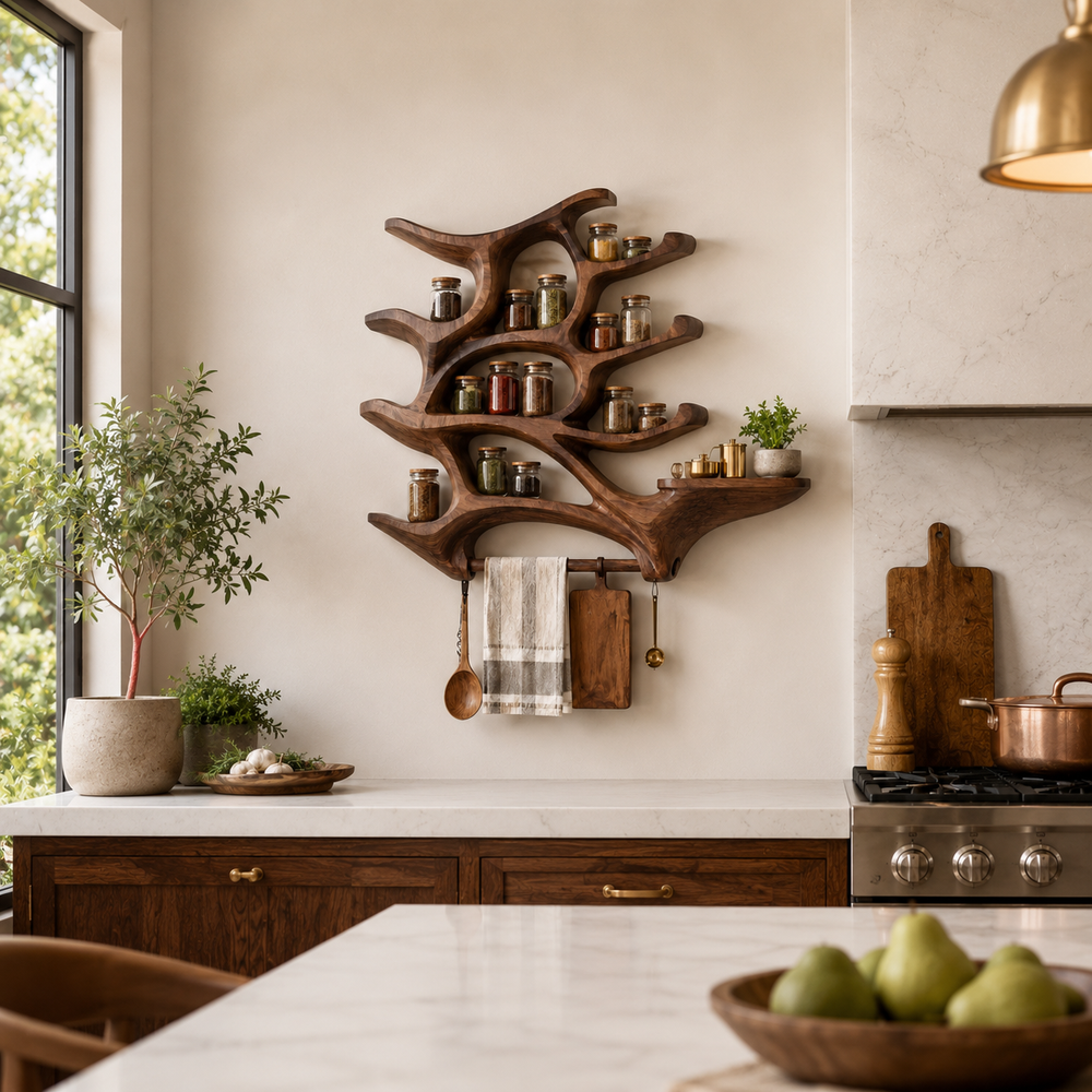 Rowan Solid Wood Spice Rack - Design 018 - product image 04