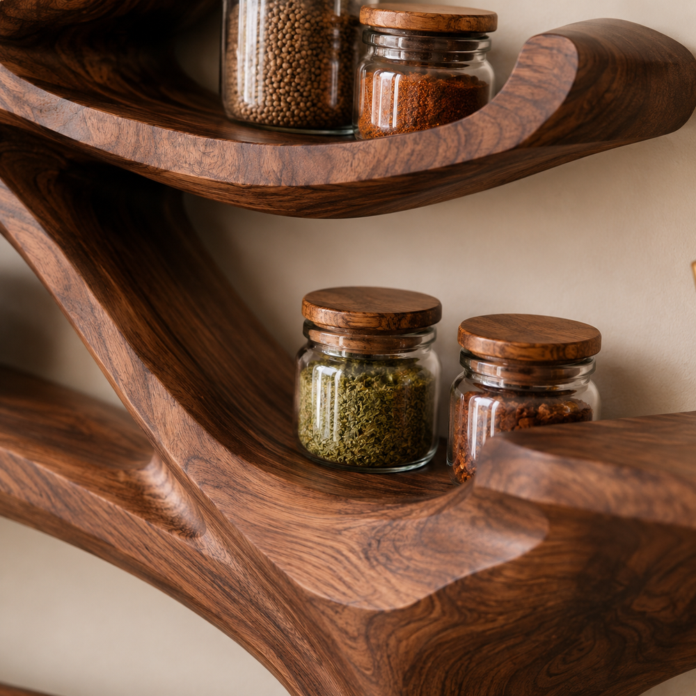 Rowan Solid Wood Spice Rack - Design 018 - product image 05