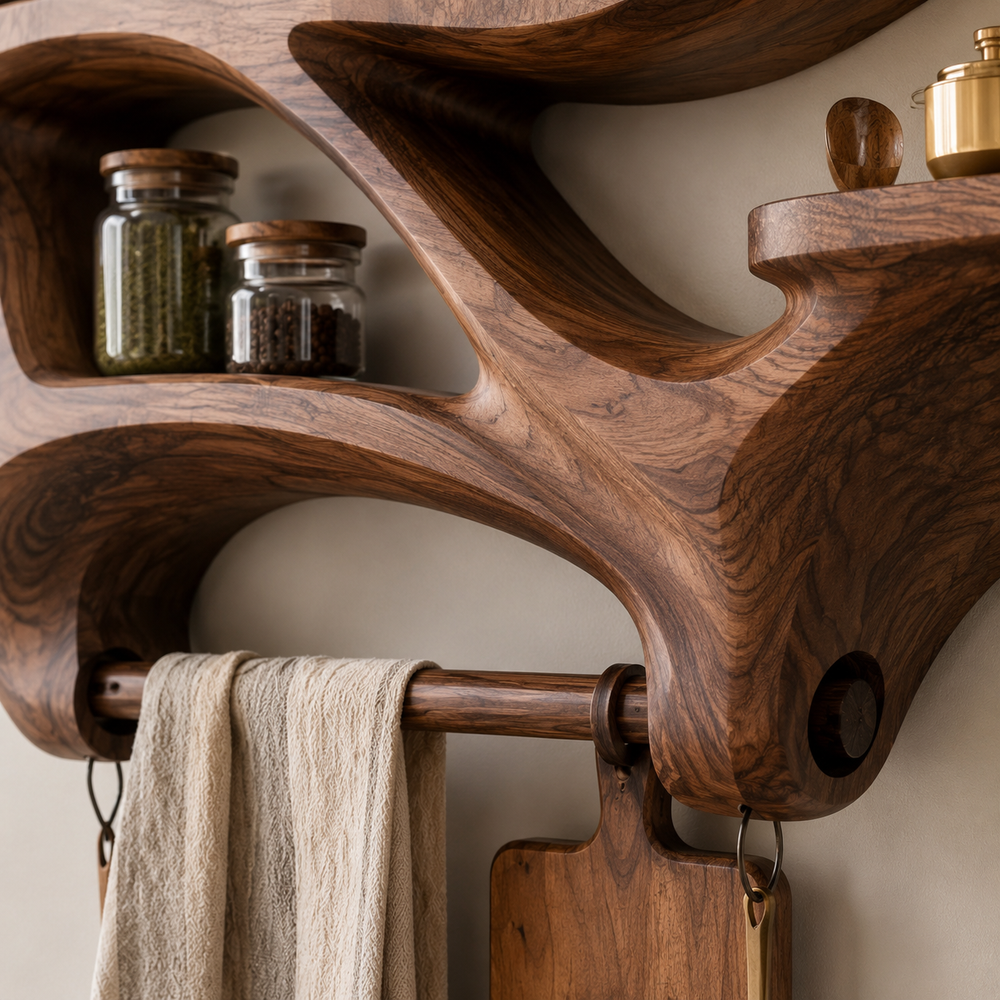 Rowan Solid Wood Spice Rack - Design 018 - product image 06