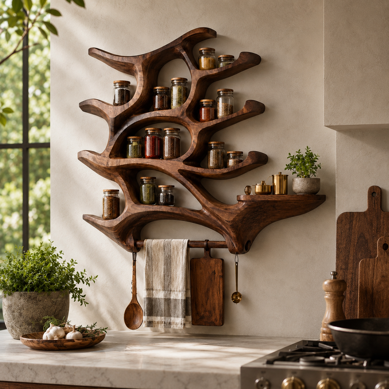Rowan Solid Wood Spice Rack - Design 018 - product image 09