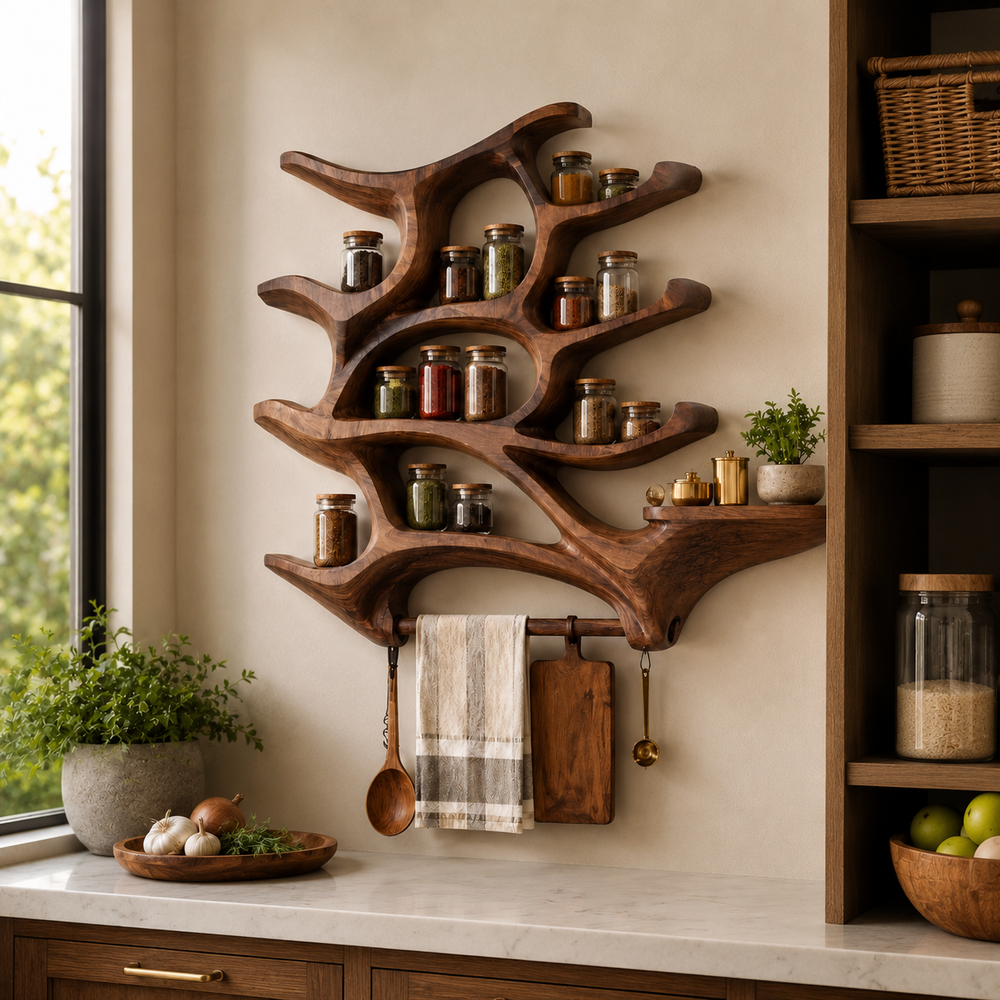 Rowan Solid Wood Spice Rack - Design 018 - product image 10