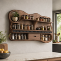 Isla Kitchen Spice Rack Shelves - Design 020 - main view