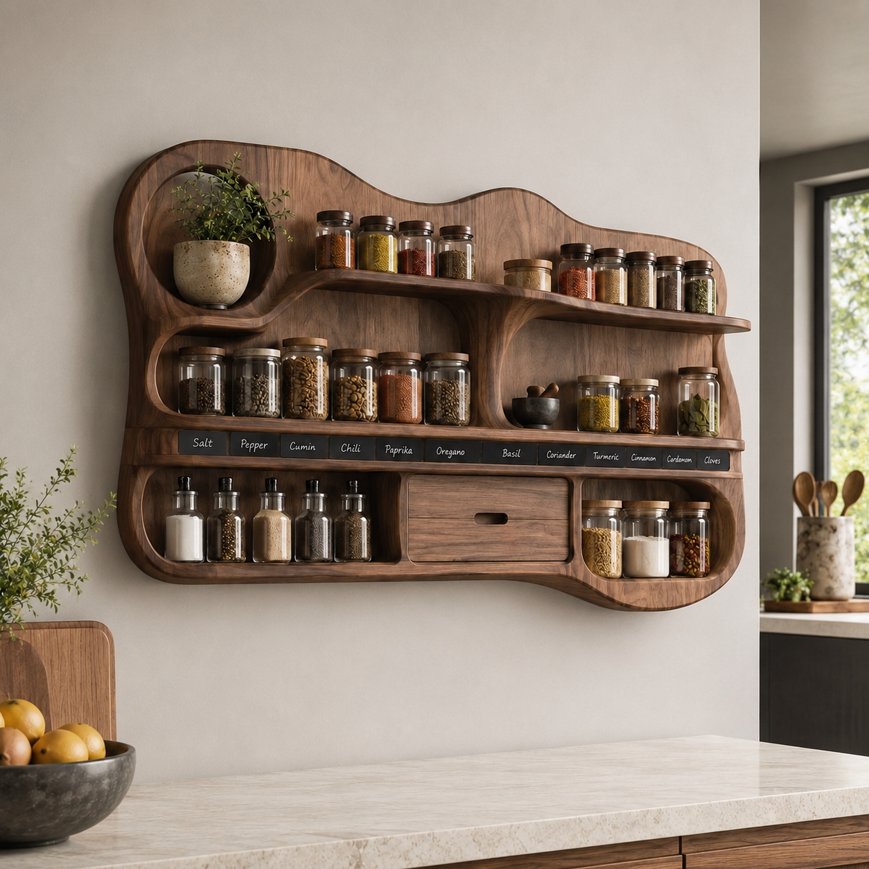 Isla Kitchen Spice Rack Shelves - Design 020 - product image 03