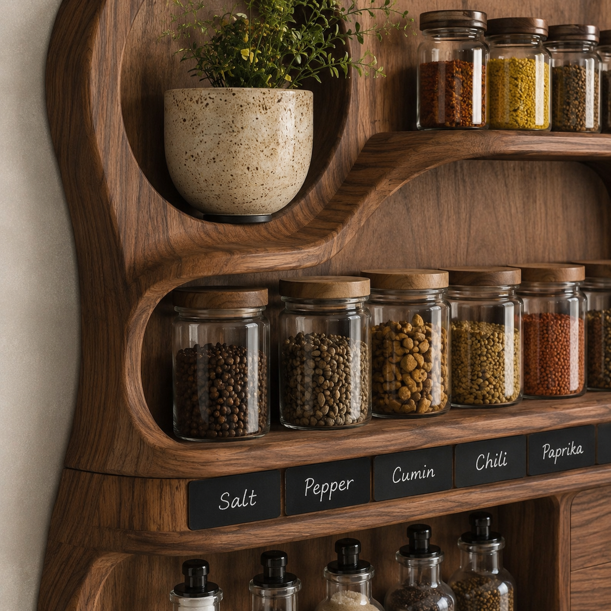 Isla Kitchen Spice Rack Shelves - Design 020 - product image 05
