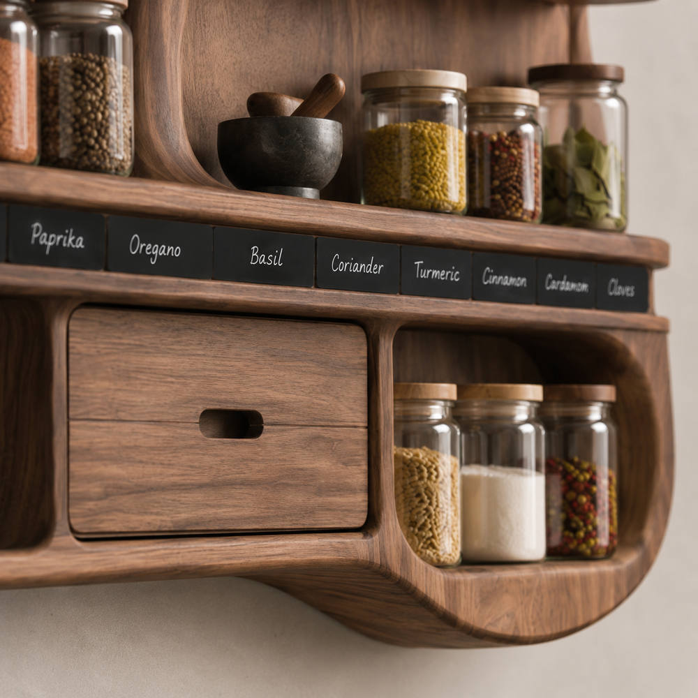 Isla Kitchen Spice Rack Shelves - Design 020 - product image 06