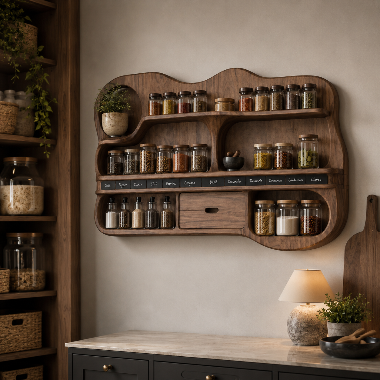 Isla Kitchen Spice Rack Shelves - Design 020 - product image 10