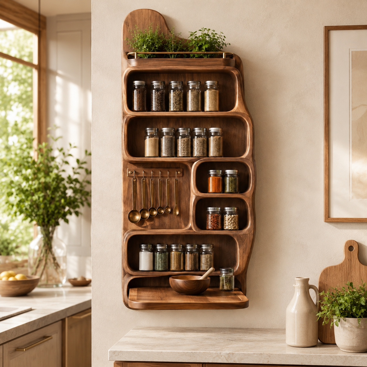 Soren Tall Spice Rack Shelf - Design 021 - product image 02