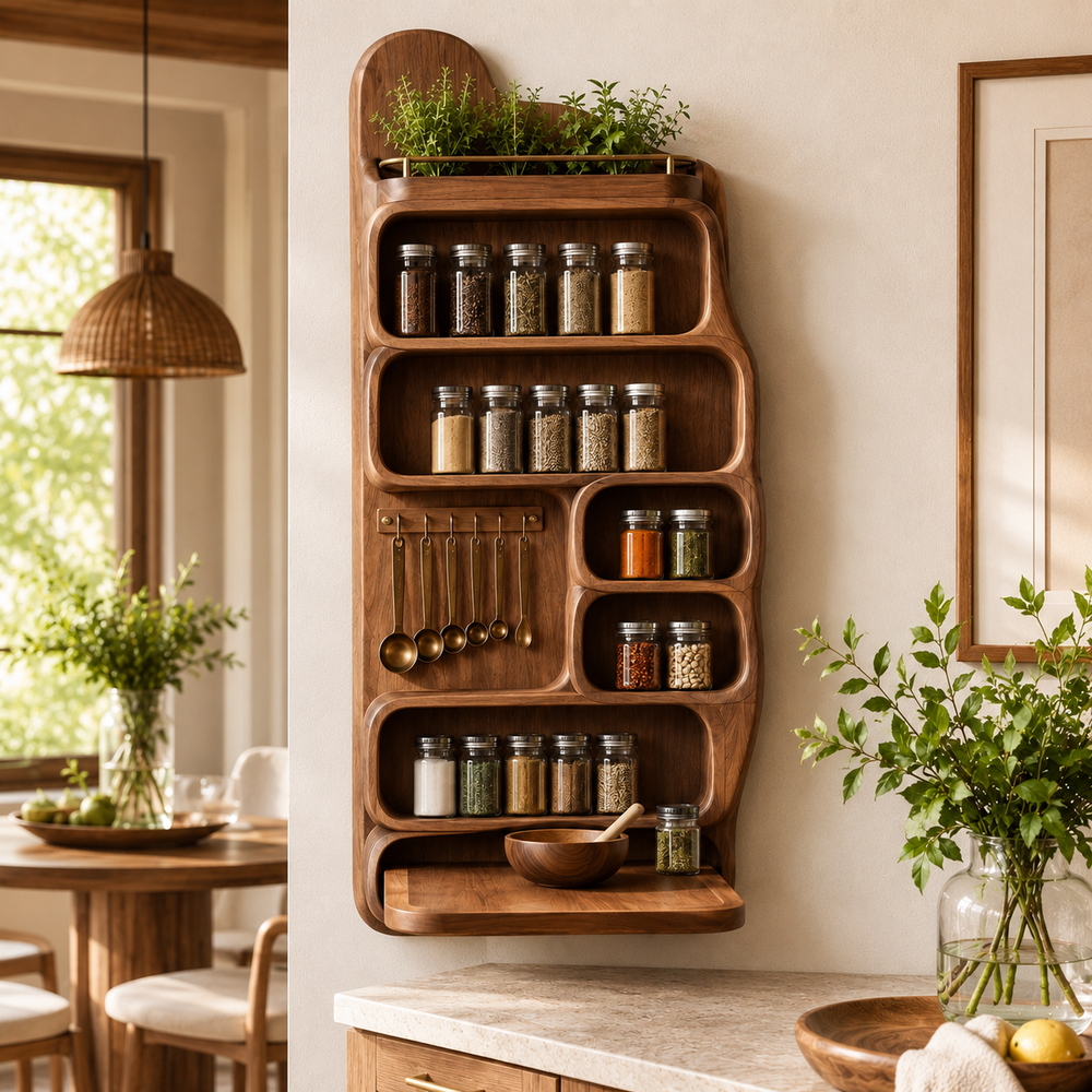 Soren Tall Spice Rack Shelf - Design 021 - product image 03