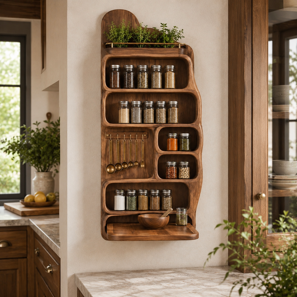 Soren Tall Spice Rack Shelf - Design 021 - product image 04