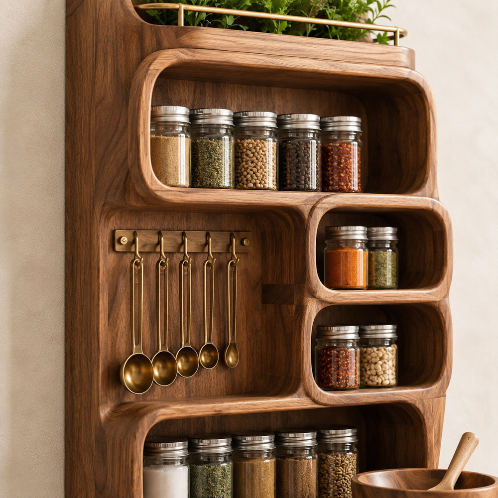 Soren Tall Spice Rack Shelf - Design 021 - product image 06
