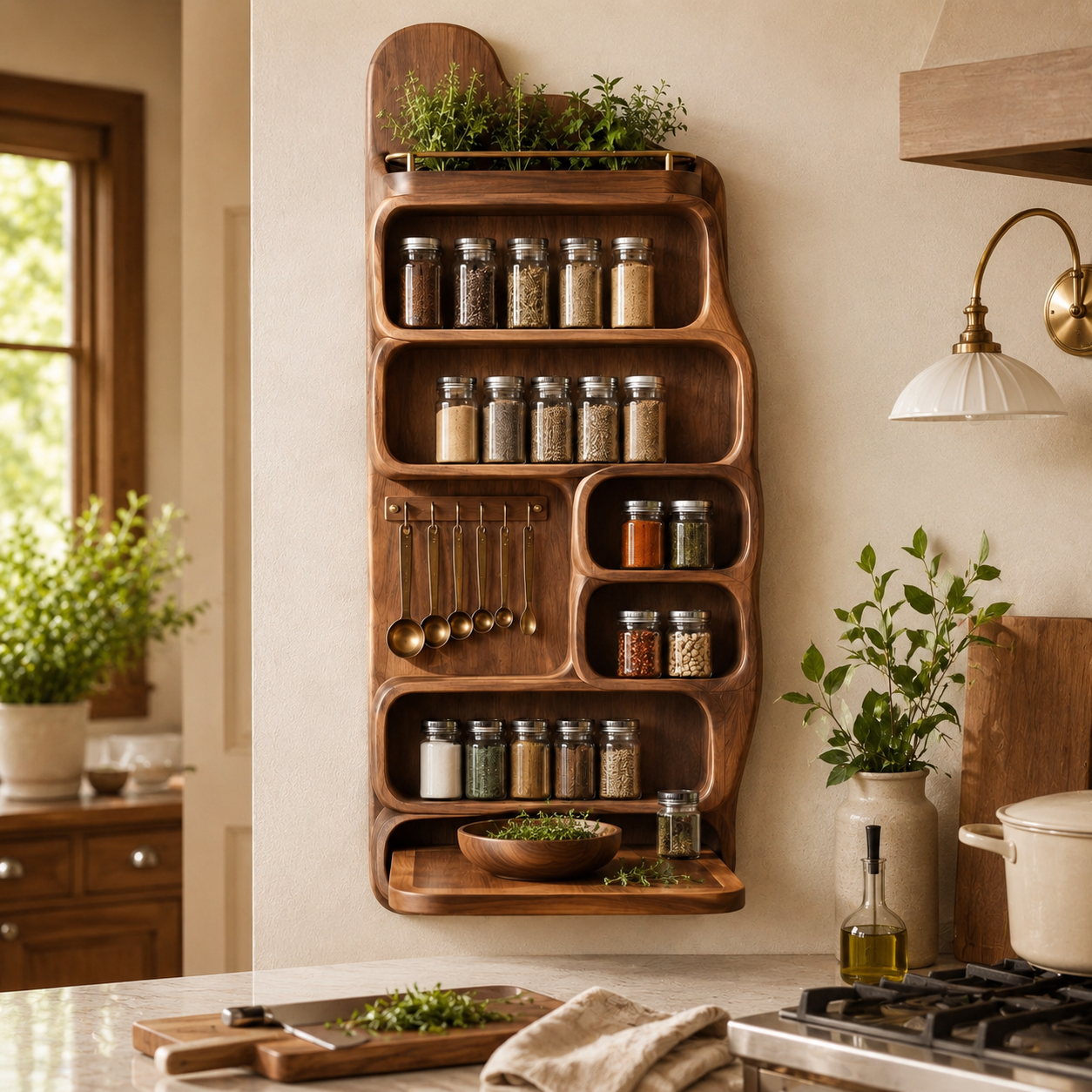 Soren Tall Spice Rack Shelf - Design 021 - product image 07