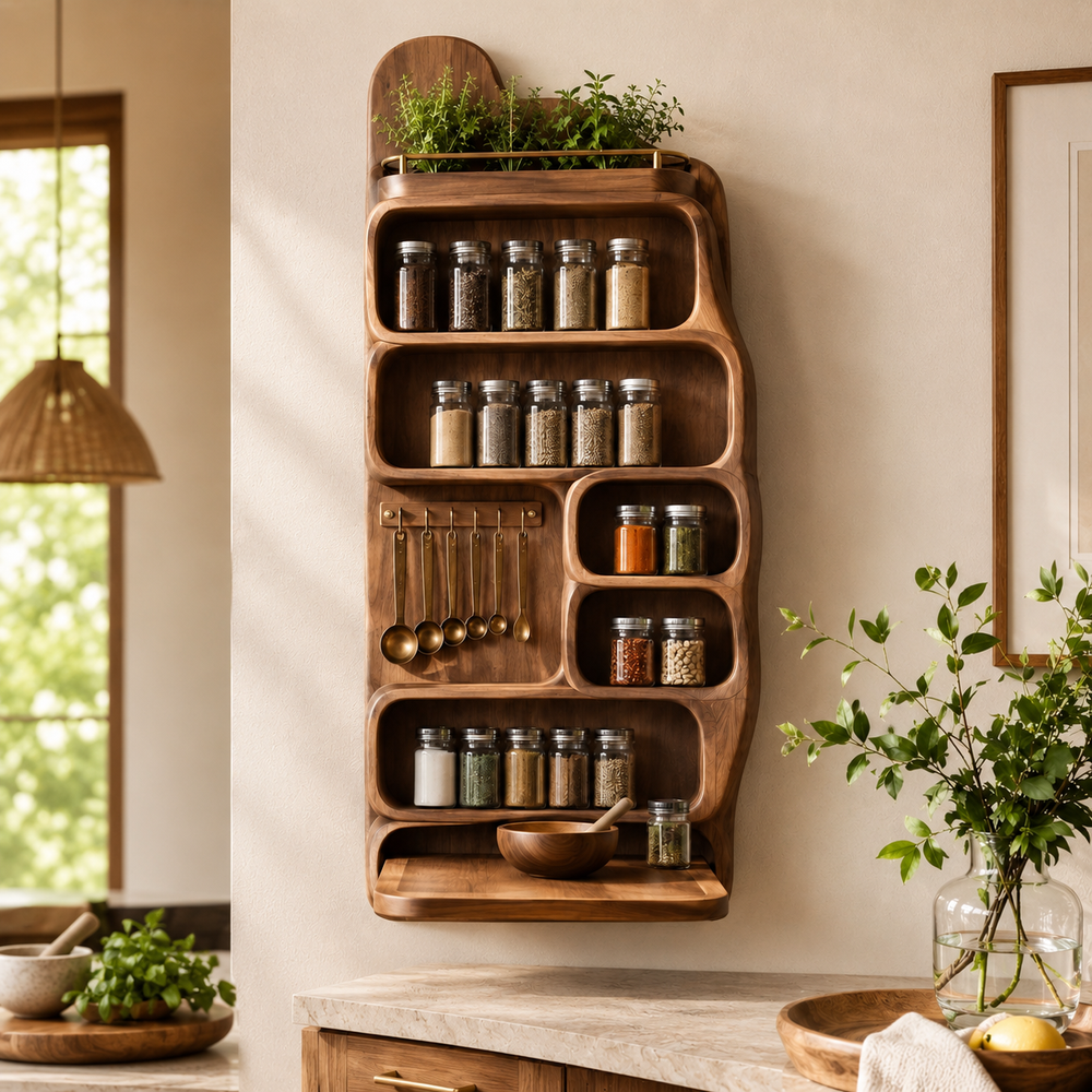 Soren Tall Spice Rack Shelf - Design 021 - product image 09