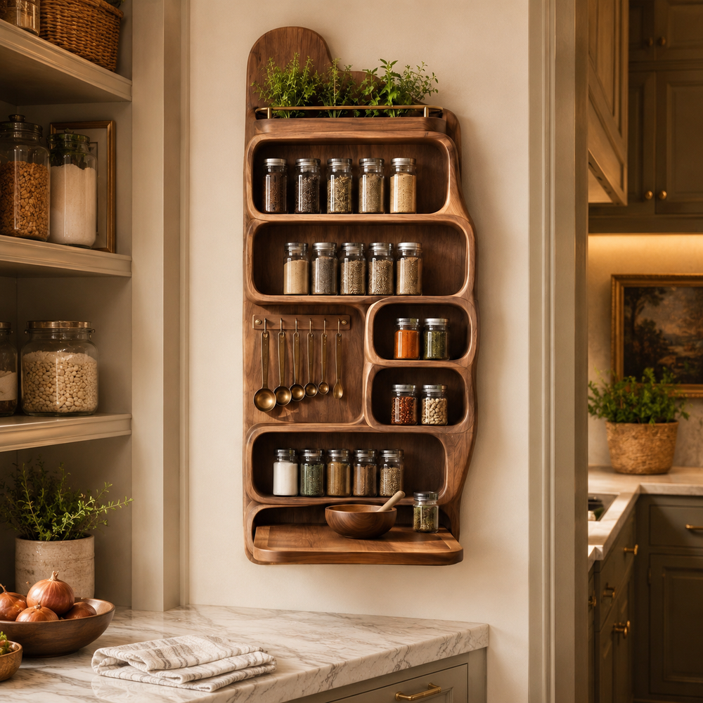 Soren Tall Spice Rack Shelf - Design 021 - product image 11
