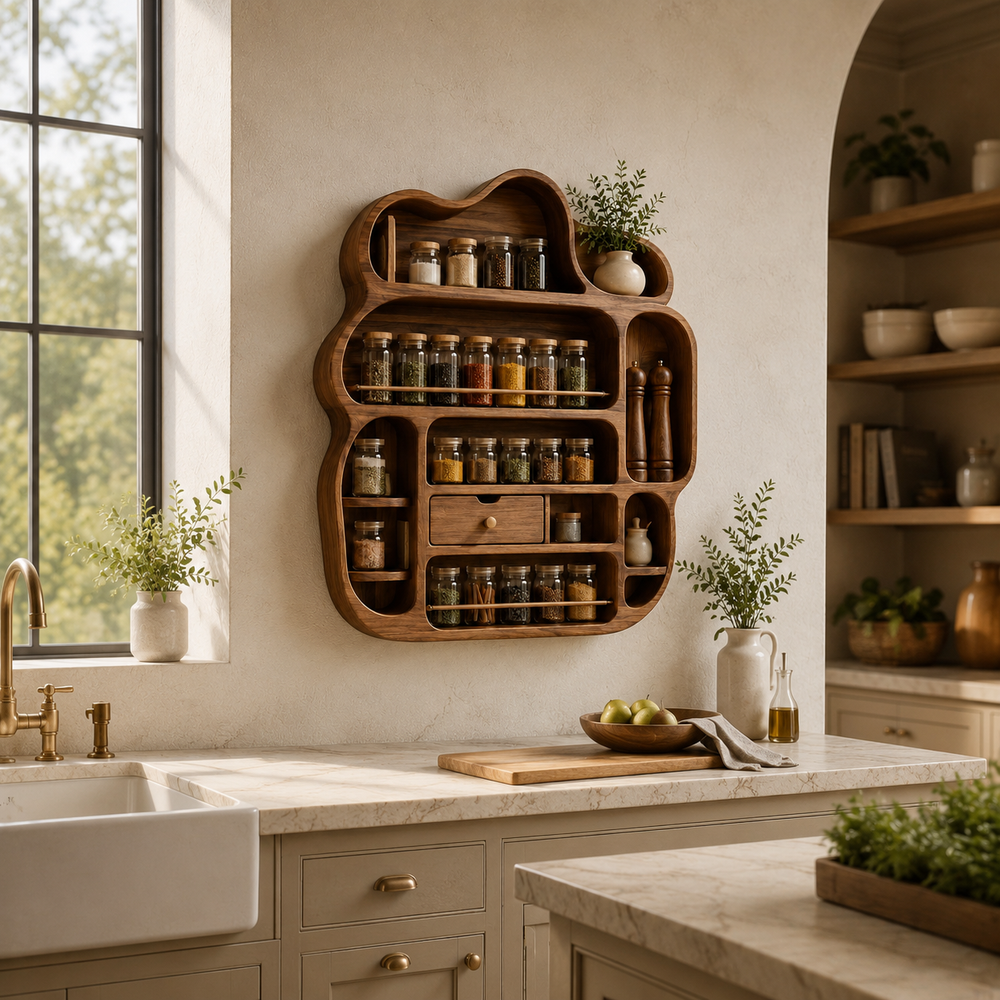 Elara Wall Mounted Spice Rack - Design 022 - product image 04