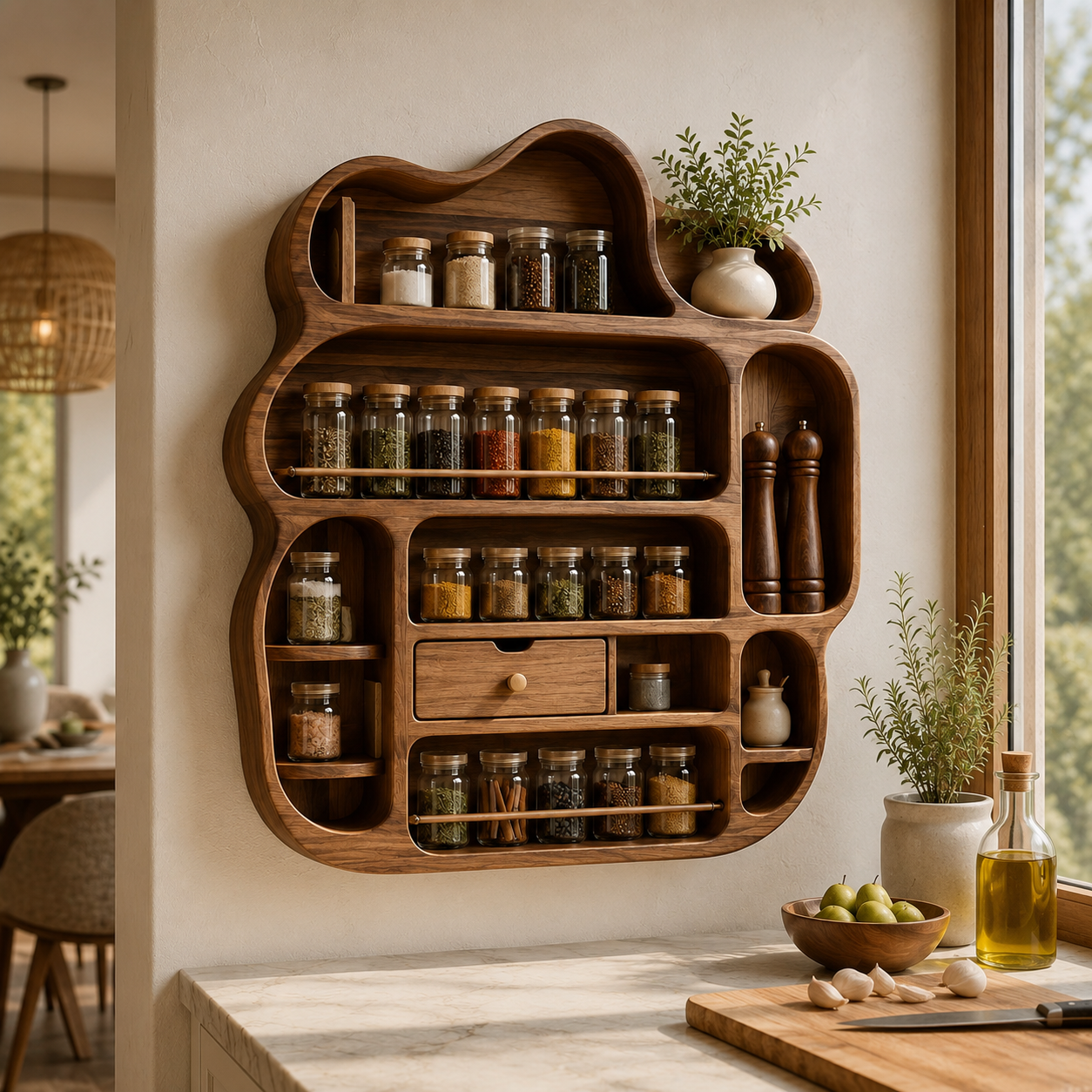 Elara Wall Mounted Spice Rack - Design 022 - product image 07