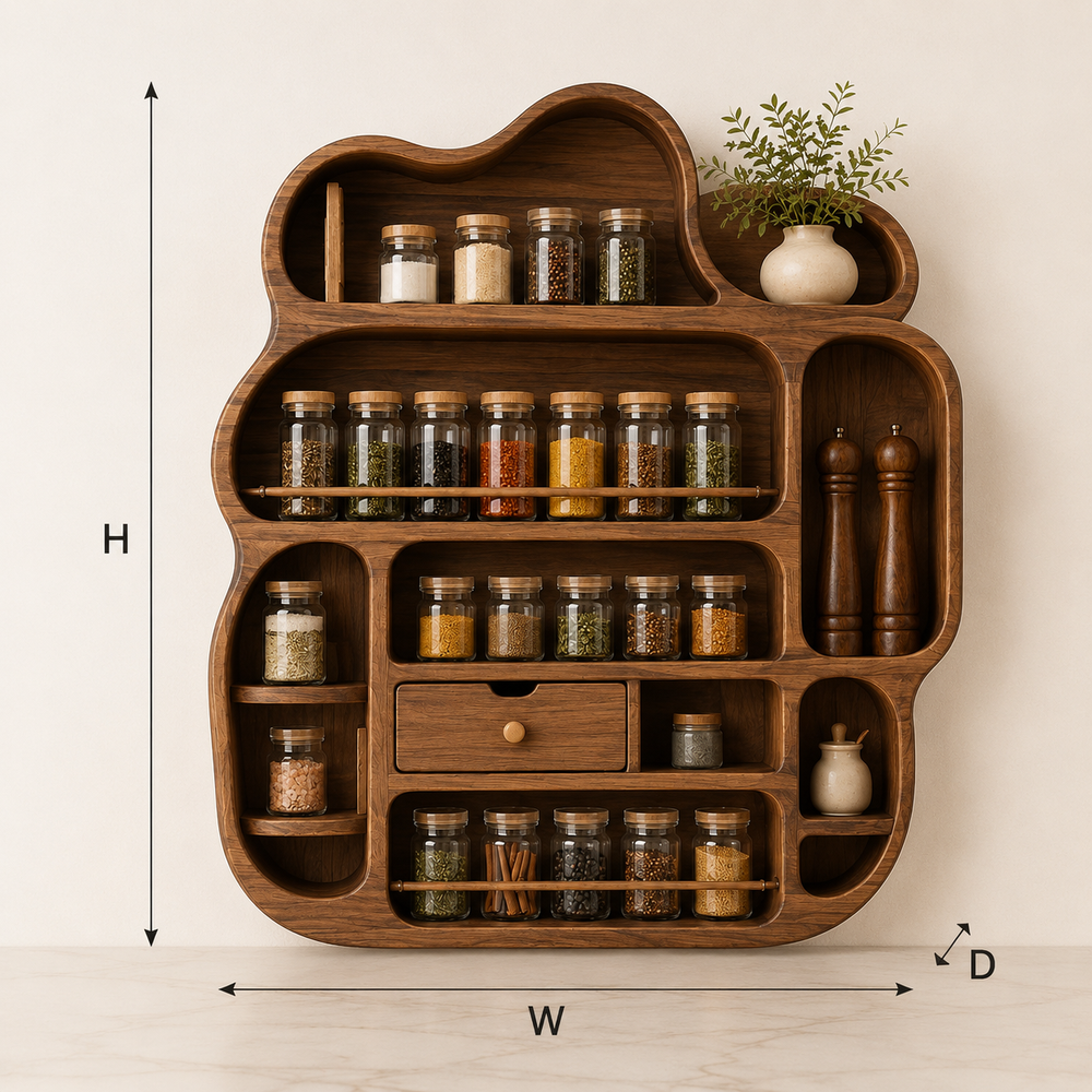Elara Wall Mounted Spice Rack - Design 022 - product image 08