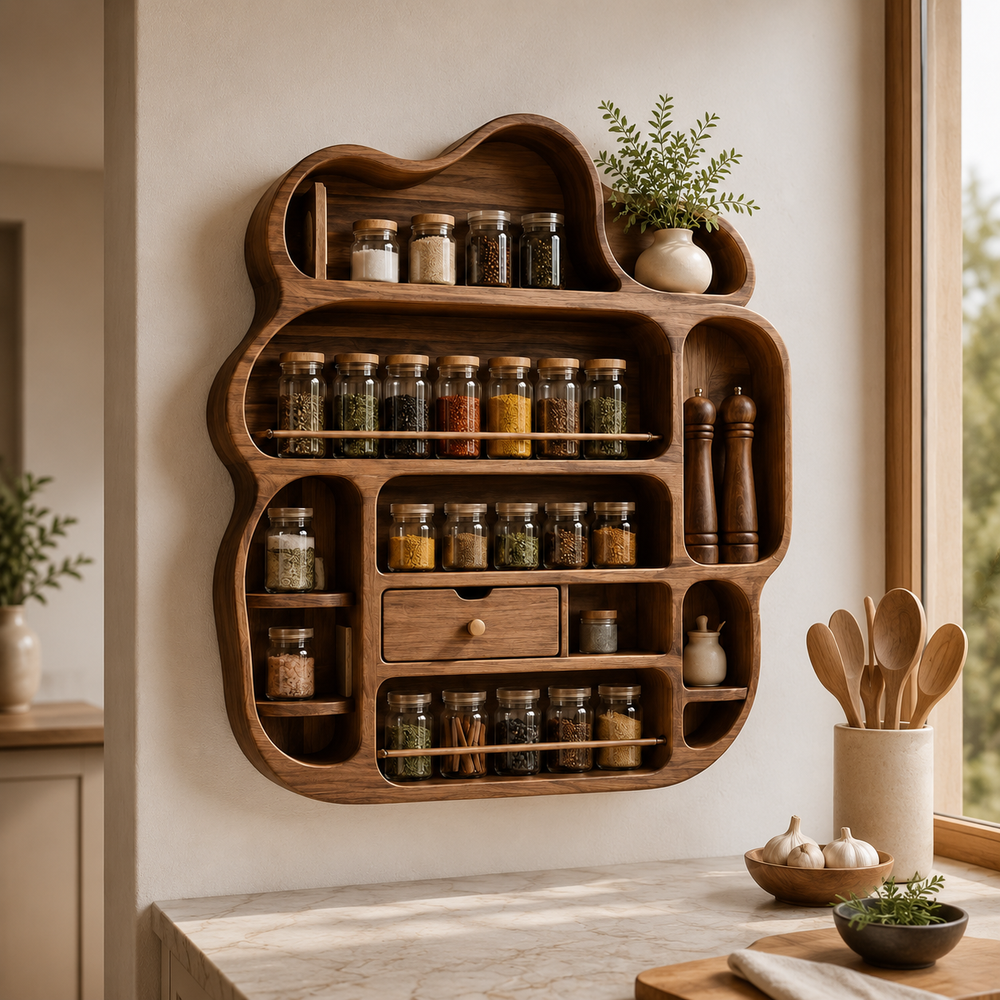 Elara Wall Mounted Spice Rack - Design 022 - product image 09