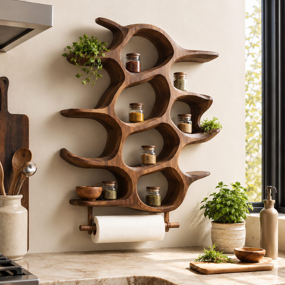 Calder Warm Wood Spice Shelf - Design 024 - product image 03