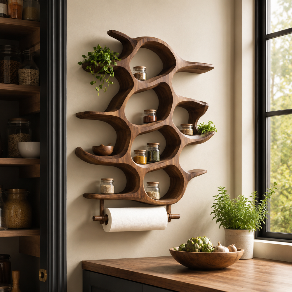 Calder Warm Wood Spice Shelf - Design 024 - product image 10