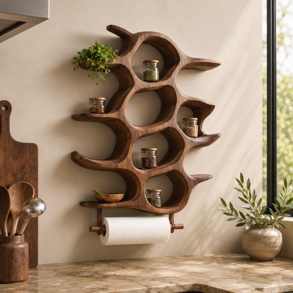 Calder Warm Wood Spice Shelf - Design 024 - product image 11