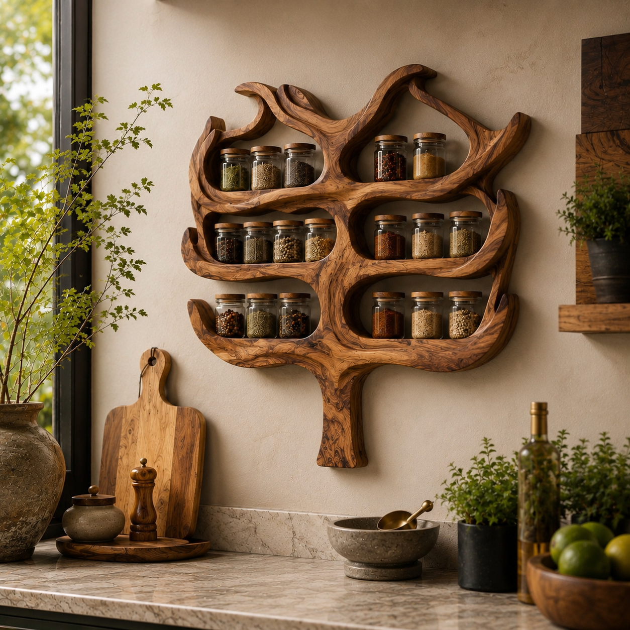 Avery Wall Spice Rack Shelves - Design 025 - product image 02
