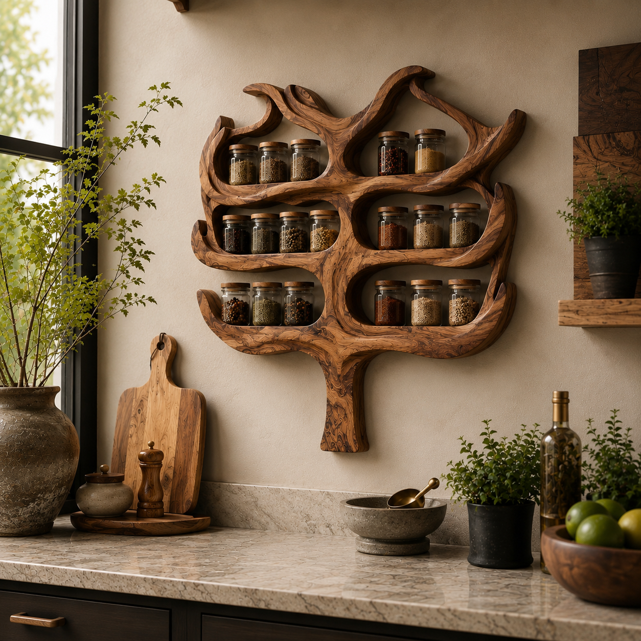 Avery Wall Spice Rack Shelves - Design 025 - product image 03