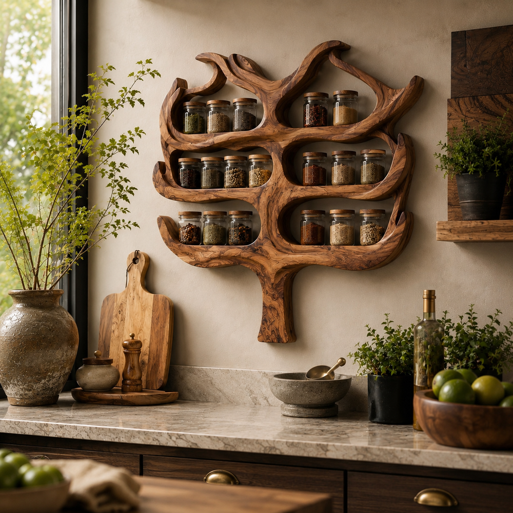Avery Wall Spice Rack Shelves - Design 025 - product image 04