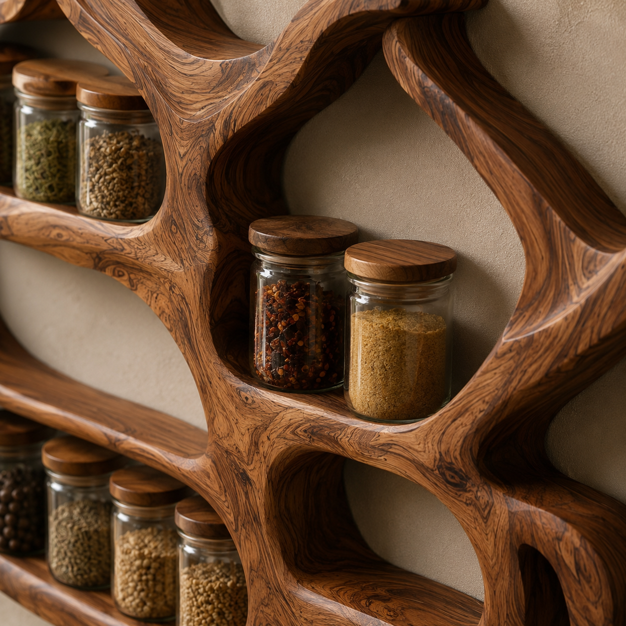 Avery Wall Spice Rack Shelves - Design 025 - product image 05