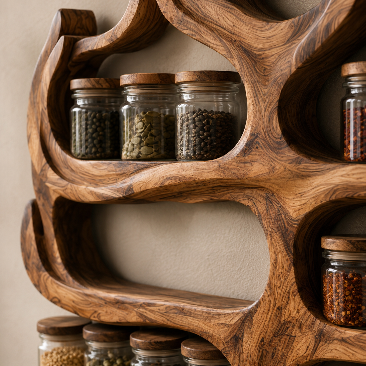Avery Wall Spice Rack Shelves - Design 025 - product image 06