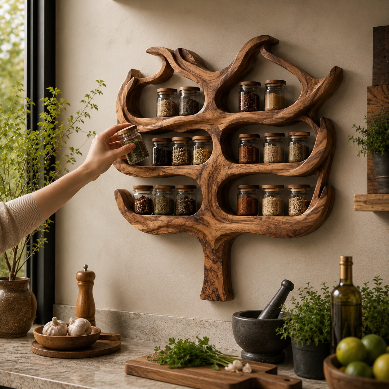 Avery Wall Spice Rack Shelves - Design 025 - product image 07