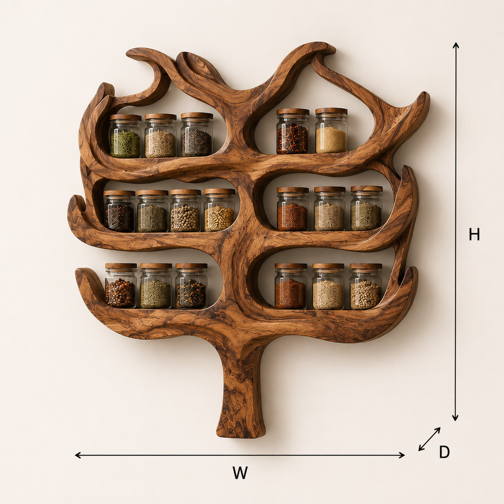 Avery Wall Spice Rack Shelves - Design 025 - product image 08