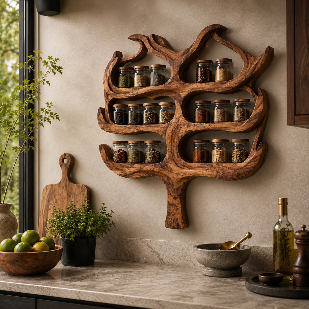 Avery Wall Spice Rack Shelves - Design 025 - product image 09