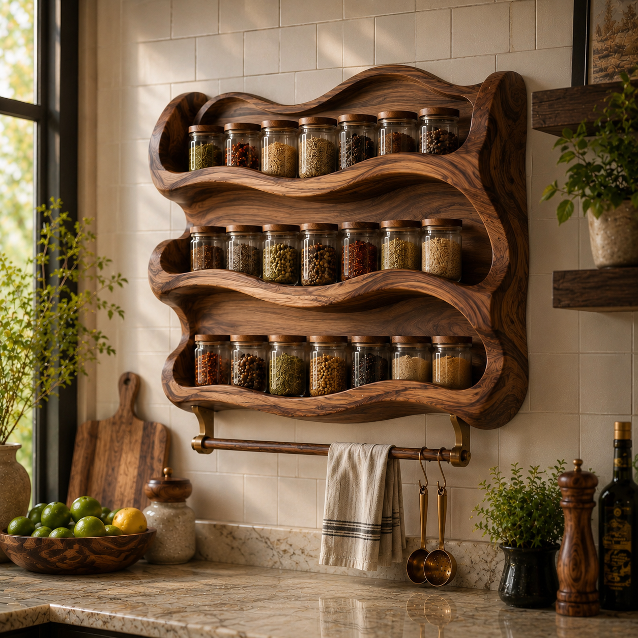Rowan Solid Wood Spice Rack - Design 026 - product image 08